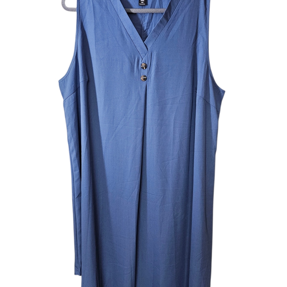 SHEIN Blue Sleeveless Maxi Dress